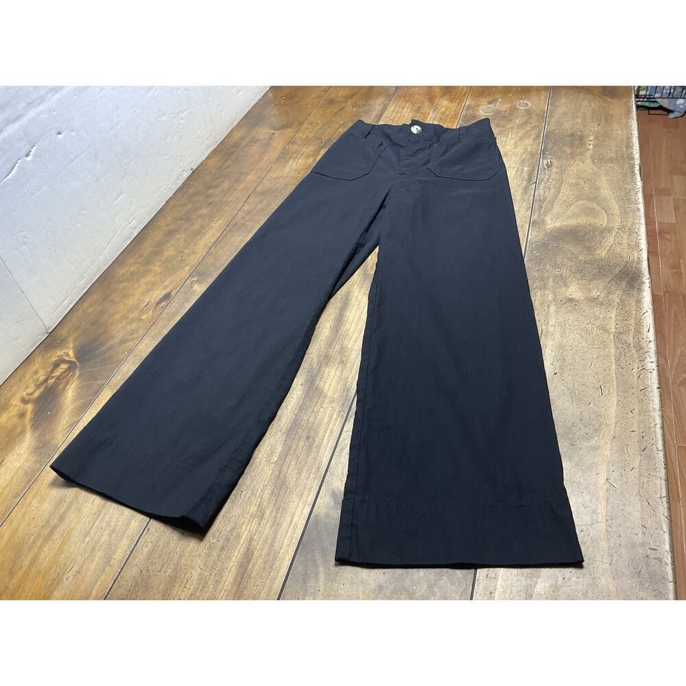 Maeve The Colette Wide Leg Crop Pants Black Size 23